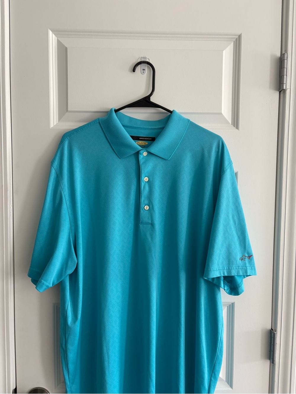 Greg Norman Collection Men's Polo in Turquoise